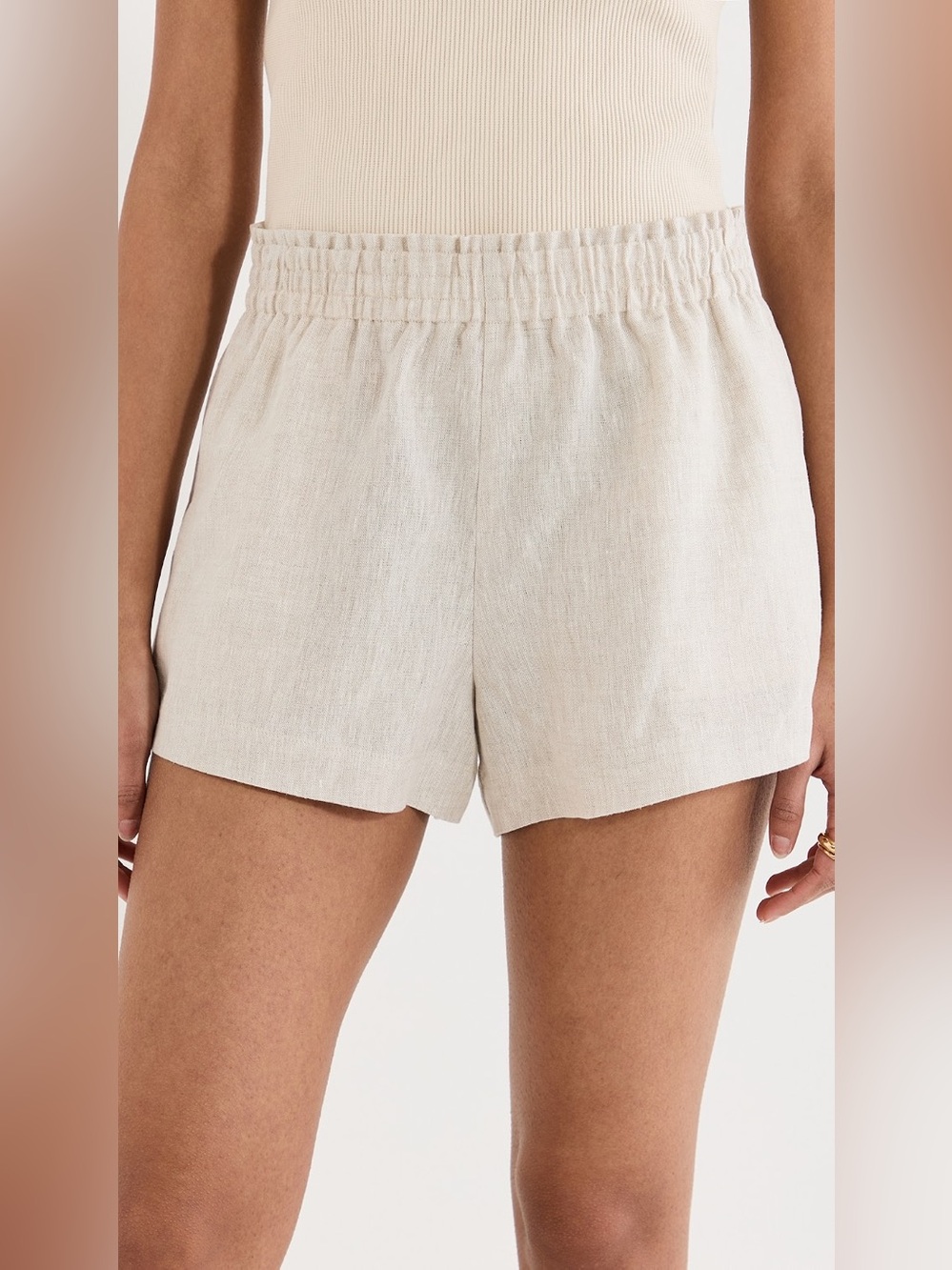 Reformation Mila Linen Shorts